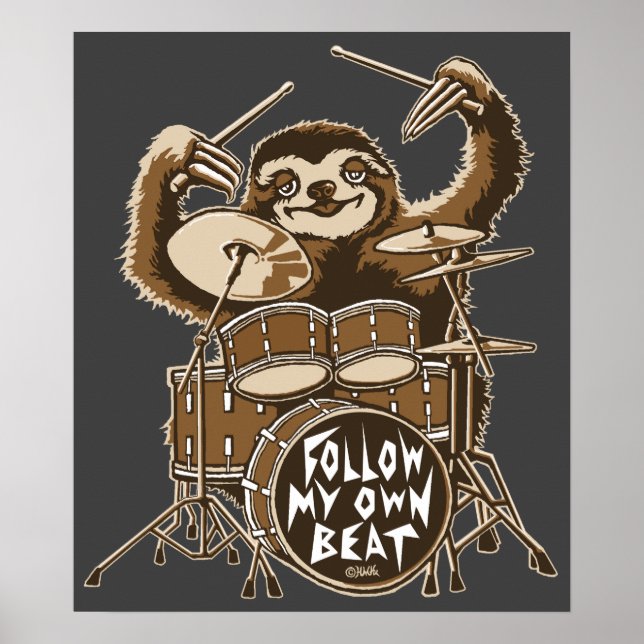 Follow my own beat poster (Front)