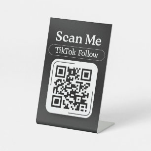 Follow on TikTok QR Code Sign TikTok Follow
