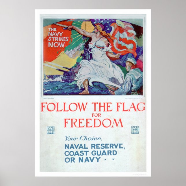 Follow the Flag of Freedom (US02179) Poster (Front)