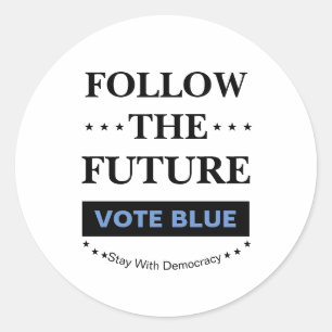 Follow The Future Classic Round Sticker