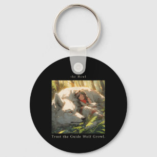 Follow The Howl, Trust The Guide Wolf Growl Wolf R Key Ring