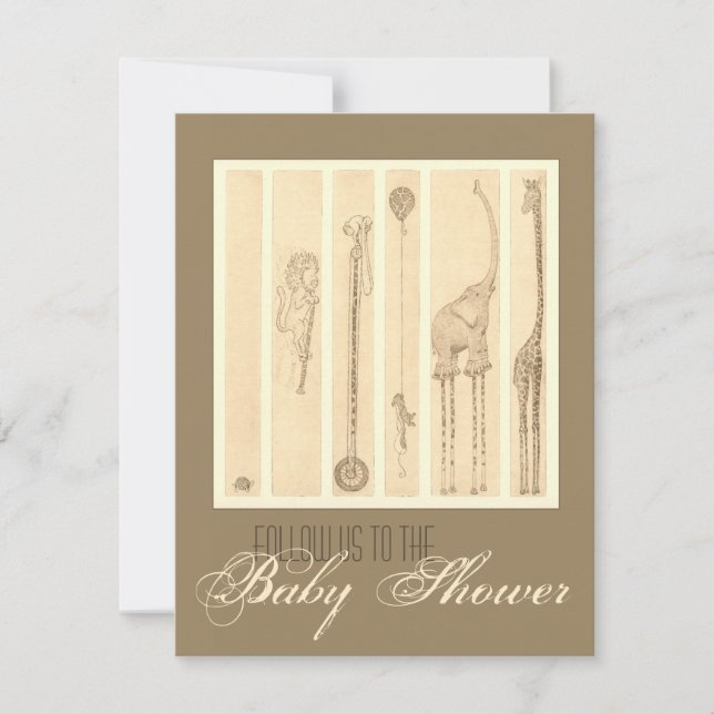 Follow The Leader [giraffe] Invitation (Front)