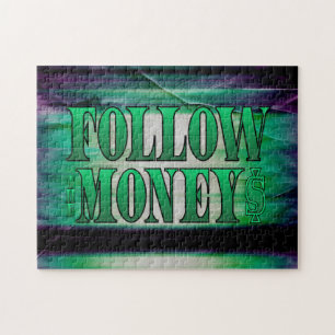 Follow the Money - Grunge   Jigsaw Puzzle