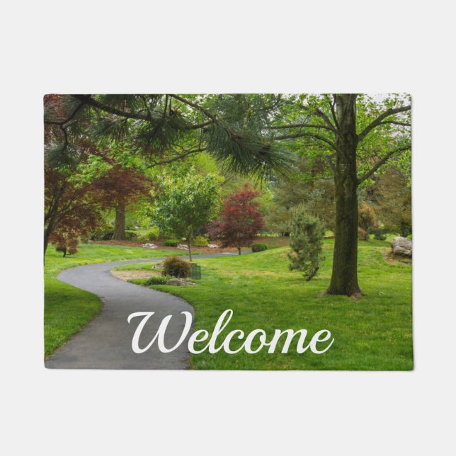 Follow The Path Pano Welcome Doormat (Front)