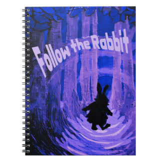 Follow the Rabbit Notebook Wonderland-inspired