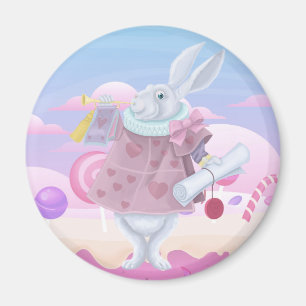 Follow The White Rabbit Magnet