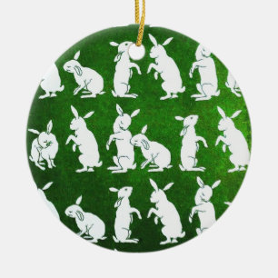 Follow the White Rabbit ornament