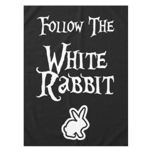 Follow the White Rabbit Tablecloth