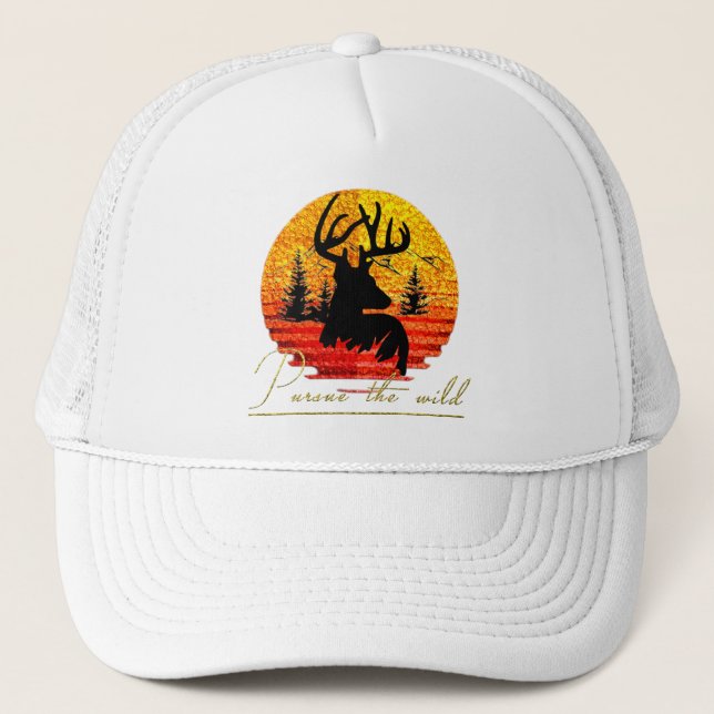 Follow the wild  trucker hat (Front)