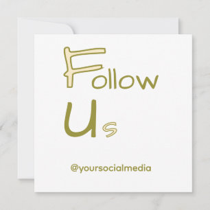 follow us facebook username social media add QR