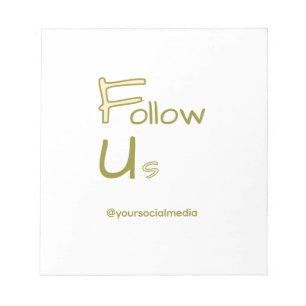 follow us facebook username social media add QR Notepad