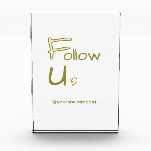 follow us facebook username social media add QR Photo Block