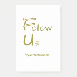 follow us facebook username social media add QR Post-it Notes