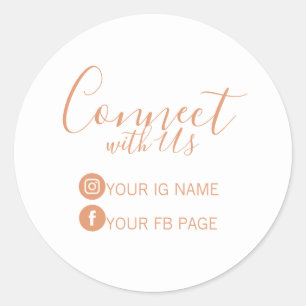 Follow us on Instagram & Facebook Package Sticker
