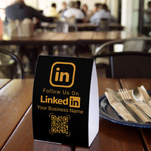 Follow Us On LinkedIn QR Code Business