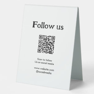 Follow us on social media scan QR code to follow