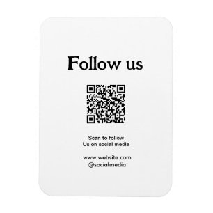 Follow us on social media scan QR code to follow Magnet