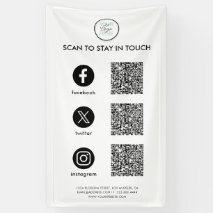 Follow Us Social Media Business Banner