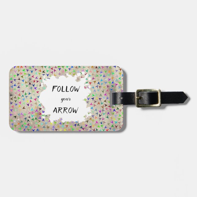 Follow your arrow luggage tag (Front Horizontal)