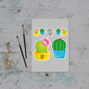 Follow Your Dreams Cactus Stickers