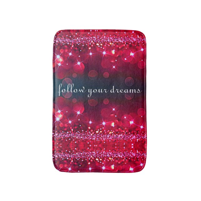 Follow Your Dreams Cherry Sparkle Vertical Mat (Front Vertical)