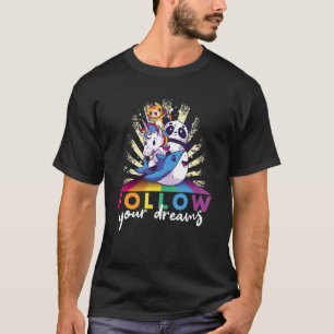 Follow your dreams child animals T-Shirt