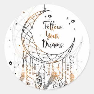Follow Your Dreams Classic Round Sticker