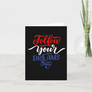 Follow Your Dreams Colours Netherlands Sticker Card