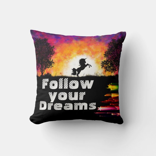 Follow Your Dreams Cushion (Front)