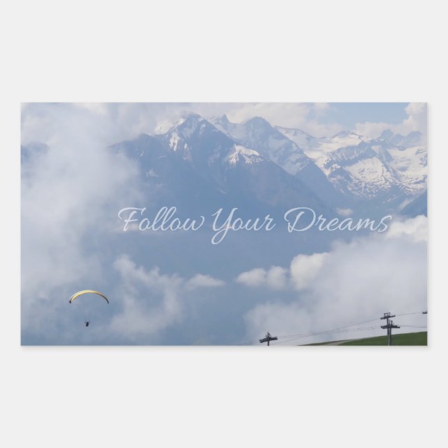 Follow Your Dreams custom stickers (Front)