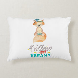Follow Your Dreams Fox Decorative Cushion