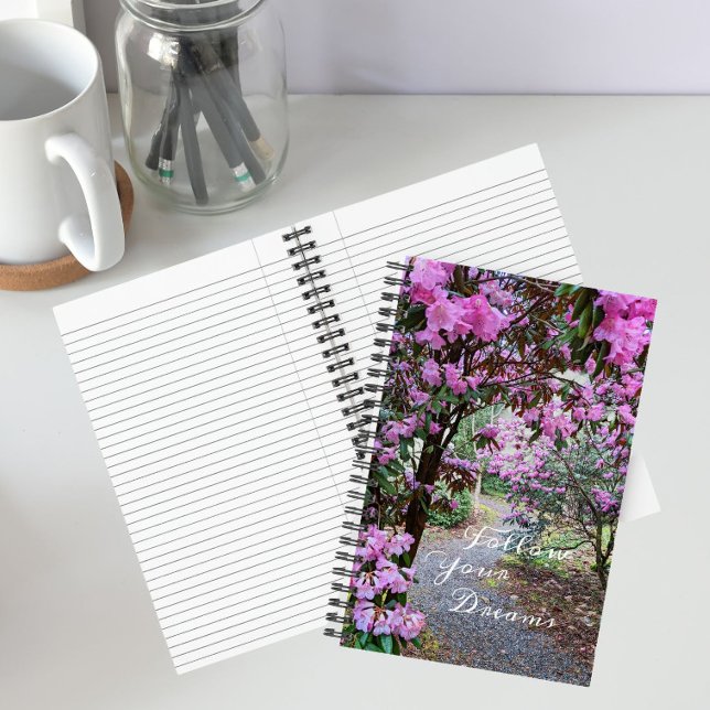Follow Your Dreams Garden Path Floral Notebook (In Situ)
