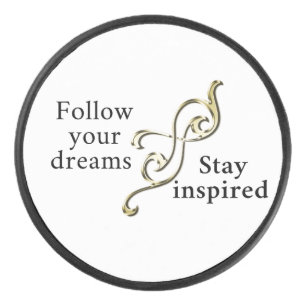Follow Your Dreams – Inspirational Bracelet for Hockey Puck