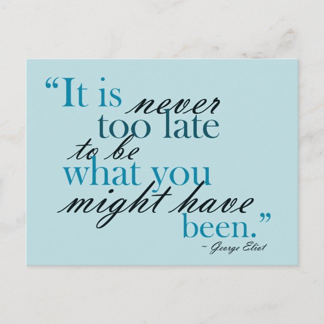 Follow Your Dreams - motivational postcard (Front)