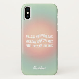 Follow Your Dreams Pastel Gradient Motivational Case-Mate iPhone Case