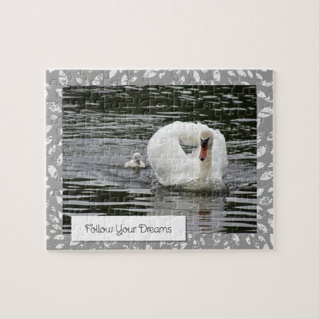 Follow Your Dreams Swan Jigsaw Puzzle (Horizontal)