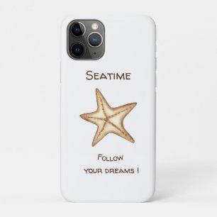 Follow your dreams watercolor Seatime Starfish iPhone 11 Pro Case