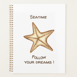 Follow your dreams watercolor Seatime Starfish Planner