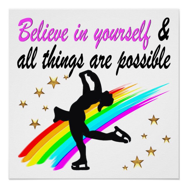 FOLLOW YOUR FIGURE SKATING DREAMS DESIGN POSTER (Front)