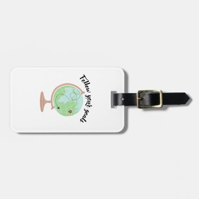 Follow your goals luggage tag (Front Horizontal)
