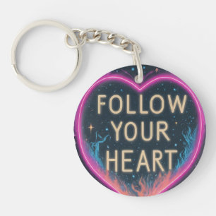 Follow Your Heart - Circle Keychain