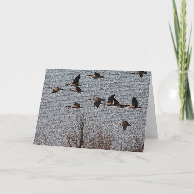 Follow your Heart - Geese Card (Front)