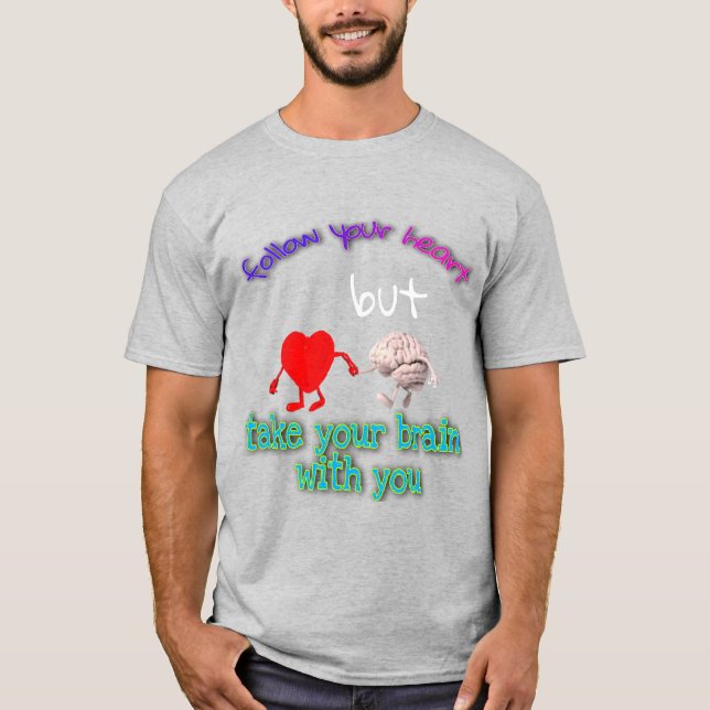 follow your heart Men's Basic T-Shirt (Front)