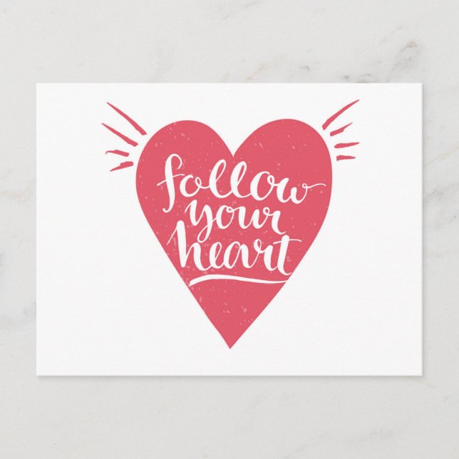 Follow Your Heart Postcard (Front)