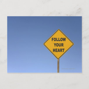 Follow your heart postcard