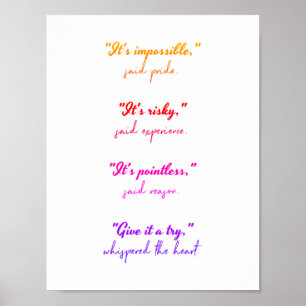 Follow your heart poster