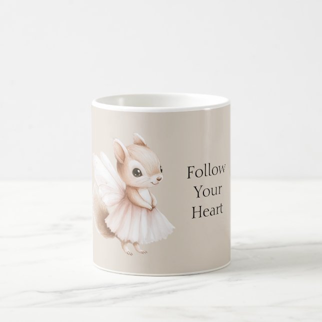 Follow Your Heart Squirrel Coffee Mug (Center)