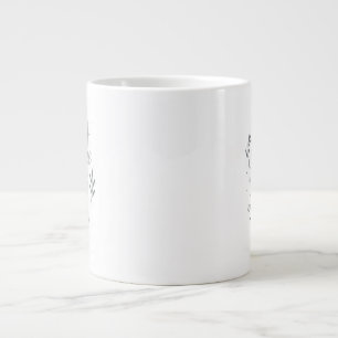 Follow Your Light ✨ Elegant Silver Inspirational Large Coffee Mug