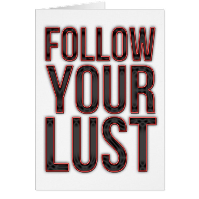 Follow Your Lust (Front)