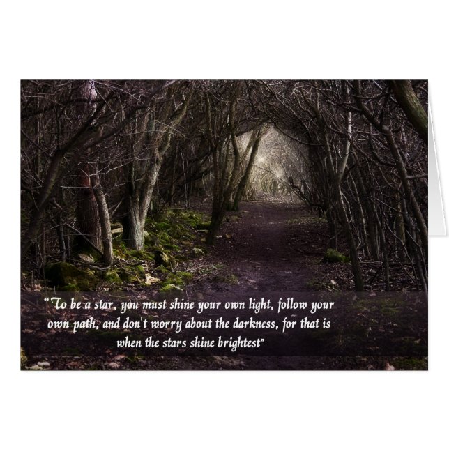 Follow Your Own Path card (Front Horizontal)